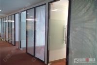 高隔间，办公室成品玻璃隔断业明佳隔断墙